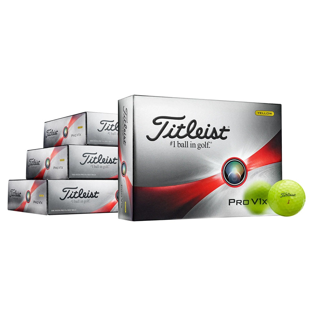 Titleist Pro V1x 3 Doz + 1 Doz No Charge - Yellow