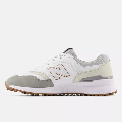 NEW BALANCE 997 SPIKELESS -- WHITE/GREY/BROWN