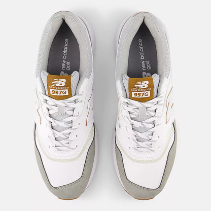 NEW BALANCE 997 SPIKELESS -- WHITE/GREY/BROWN